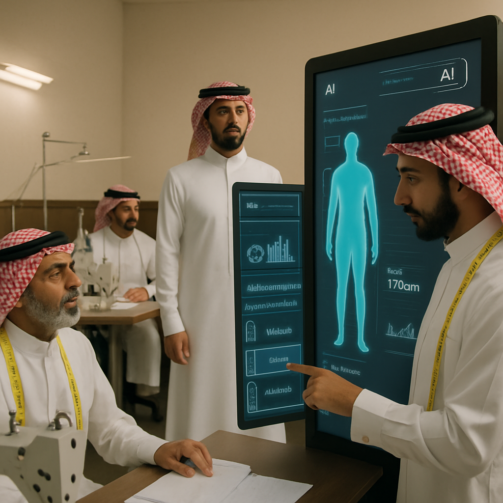ذكاء اصطناعي في القياسات: كيف يعزز ربحية محلات الثوب السعودية؟