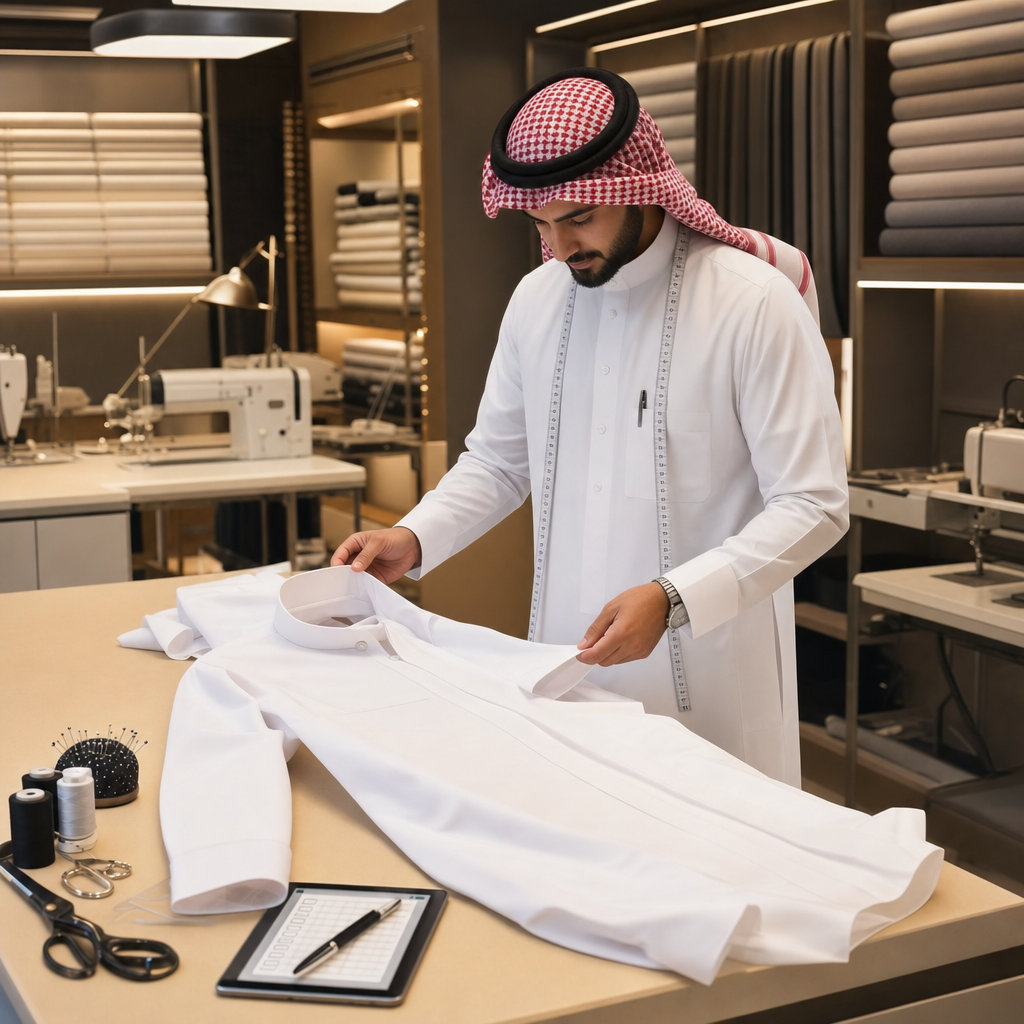 كيف تبني نظام فحص جودة للثوب السعودي قبل التسليم