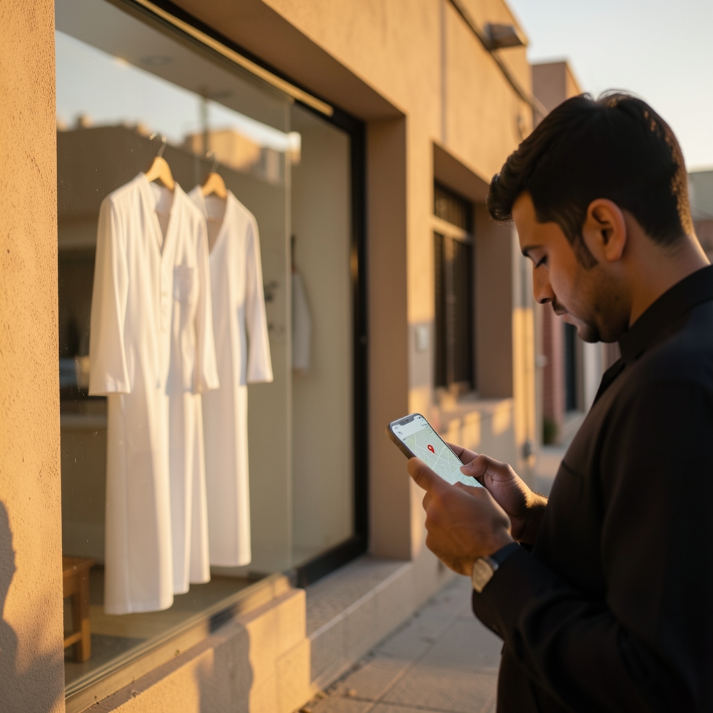 ظهور محل الثوب في خرائط جوجل: دليل جذب العميل القريب